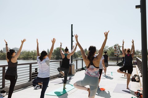 Yoga on the Pier